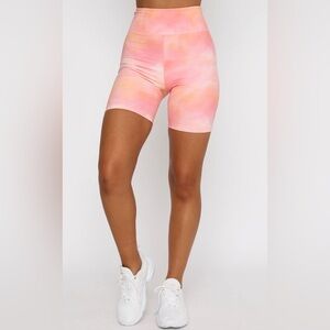 White Fox Boutique Kelly Bike Shorts Pink Sunset